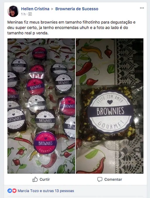 Depoimento de aluna do curso