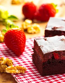Brownie gourmet em apresentação especial