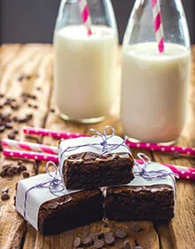 Brownie gourmet com acabamento especial