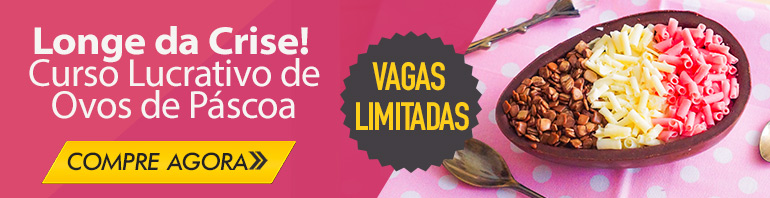 Longe da Crise com Curso de Páscoa Tudo de Cake